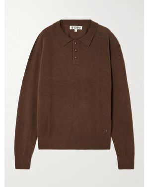 ÉTERNE Brady Cashmere Polo Jumper - Brown
