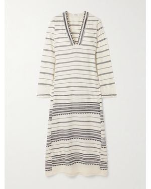 lemlem Theodora Cotton Kaftan - White