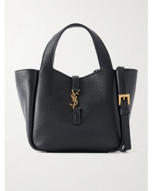 Saint Laurent Le 5 À 7 Bea Baby Leather Shoulder Bag - Black