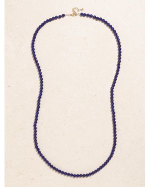 Mateo 14-Karat Lapis Lazuli Necklace - White