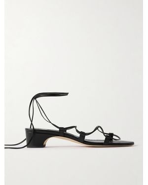 Manolo Blahnik Dellasan 30 Sandalen Aus Leder - Schwarz
