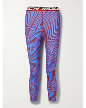 Aztech Mountain Next To Skin Printed Stretch-Jersey Leggings - Blue