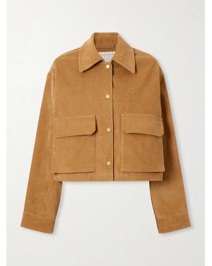 Maria McManus Organic Cotton Ribbed Cropped Jacket - Natural