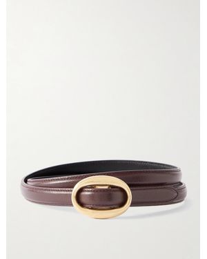 Saint Laurent Leather Belt - Grey