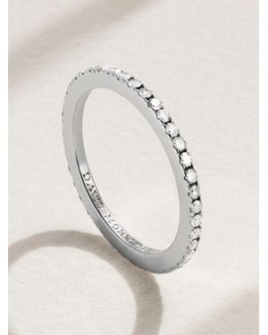 David Morris Bague En Platine Et Diamants - Neutre