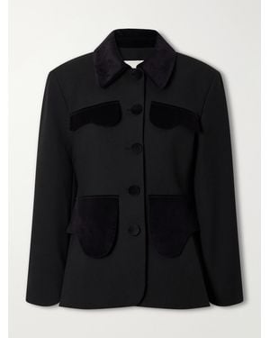 D'Estree Tamara Crepe Blazer - Black
