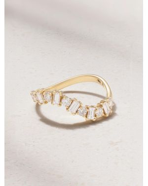 Ileana Makri Wave 18-Karat Diamond Ring - Natural