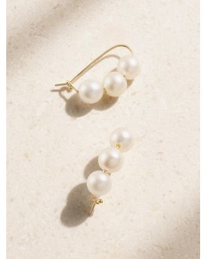 Mizuki 14-Karat Pearl Earrings - Natural