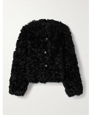 Ulla Johnson Irina Reversible Shearling Jacket - Black