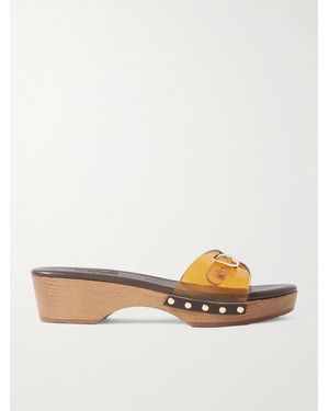 Ancient Greek Sandals Omonia Jelly Studded Pvc Clogs - Natural