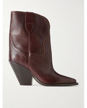 Isabel Marant Leyane Leather Ankle Boots - Brown