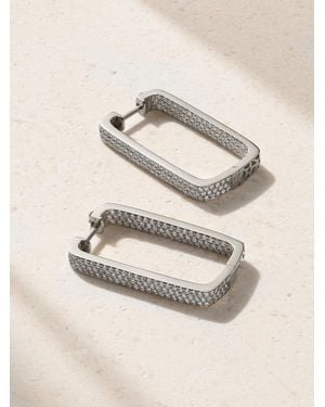 Ofira Mini Box 18-Karat Diamond Hoop Earrings - Natural