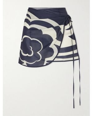 SIR. Lilou Sarong Cotton Coverup - Blue