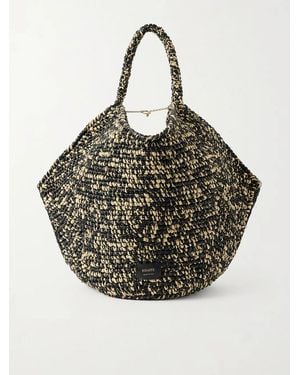 KHAITE Lotus Medium Two-Tone Woven Tote - Multicolour