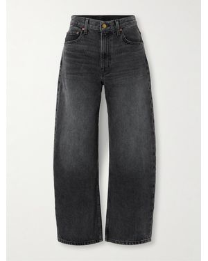 B Sides Leroy Mid-Rise Wide-Leg Jeans - Grey