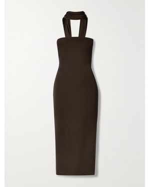 Et Ochs Jackie Cutout Stretch-Jersey Midi Dress - Brown