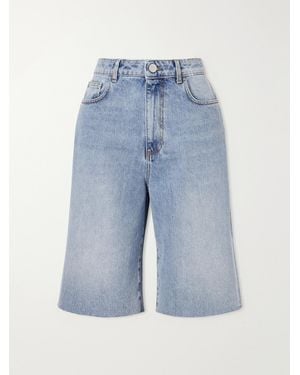 Rohe Distressed Denim Shorts - Blue