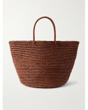 Sensi Studio Large Straw Tote - Brown