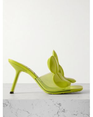 Loewe Paula Ibiza Flower Petal Mules - Yellow