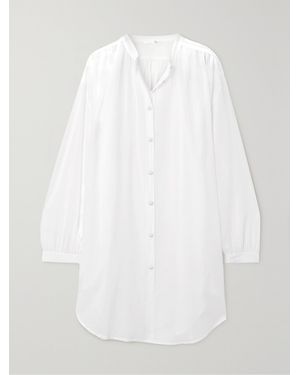 Skin Brea Oversized Organic Cotton-Voile Kaftan - White