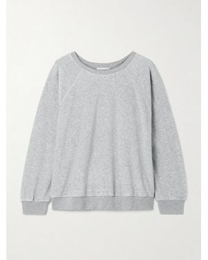 Suzie Kondi Samos Sweatshirt Aus Velours Aus Einer Baumwollmischung - Grau