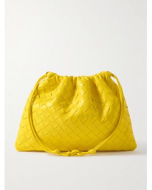 Bottega Veneta Dustbag Intrecciato Leather Pouch - Yellow