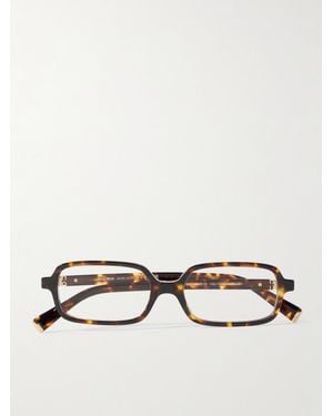 Miu Miu Brille Mit Rechteckigem Rahmen Aus Azetat - Mehrfarbig