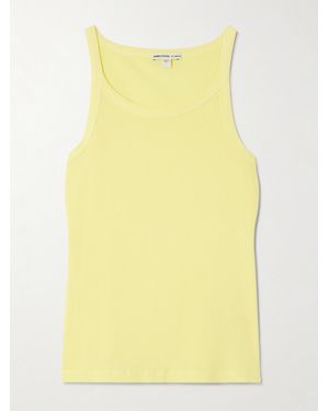 James Perse Tanktop Aus Einer Gerippten Supima-Baumwollmischung - Gelb