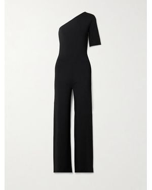 Stella McCartney One-Shoulder Stretch-Knit Jumpsuit - Black