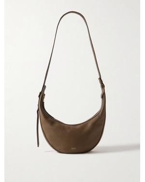 KHAITE Augustina Kleine Schultertasche Aus Strukturiertem Leder - Weiß