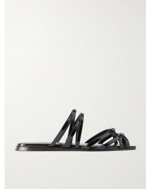 Zimmermann Solstice Suede Slides - Black