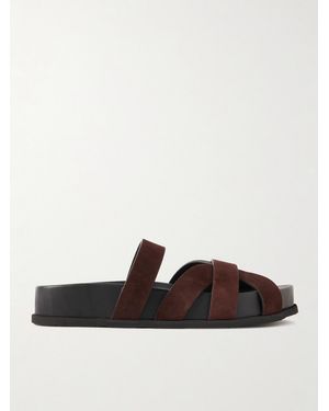 Neous Ibor Suede Slides - White
