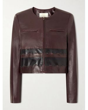 Ulla Johnson Callisto Panelled Leather Jacket - Brown