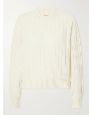 &Daughter Rooney Ribbed Wool Jumper - Natural