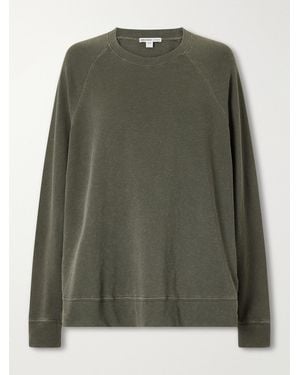 James Perse Supima Cotton-Jersey Sweatshirt - Green