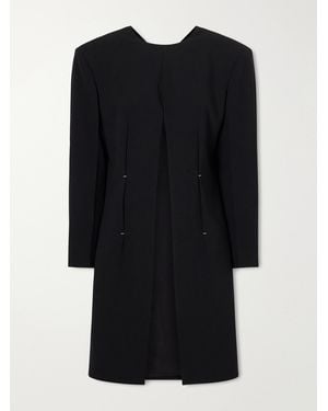 Jil Sander Pleated Wool Coat - Black