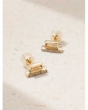 Melissa Joy Manning Cityscape 14-Karat Recycled, Citrine And Diamond Earrings - Natural