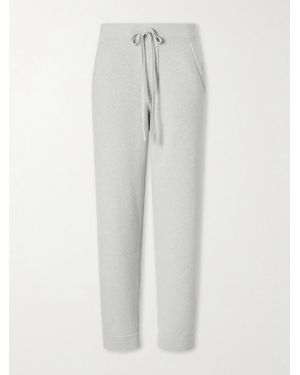 God's True Cashmere Zinc Cashmere Straight-Leg Drawstring Trousers - White