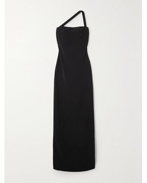 Ann Demeulemeester Ella One-Shoulder Crepe Gown - Black