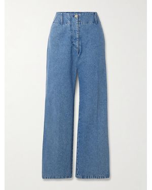 Patou High-Rise Wide-Leg Jeans - Blue