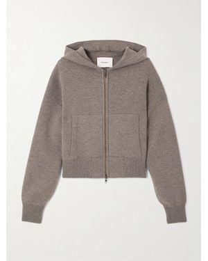 Lisa Yang Lilia Cropped Cashmere Hoodie - Natural