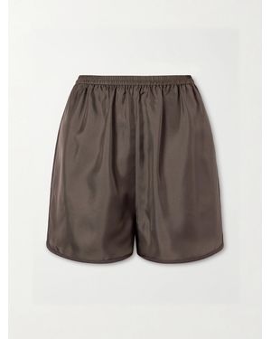 Rohe Silk-Satin Shorts - Grey