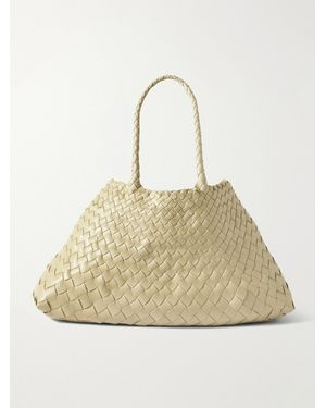 Dragon Diffusion Santa Croce Big Woven Leather Tote - Natural