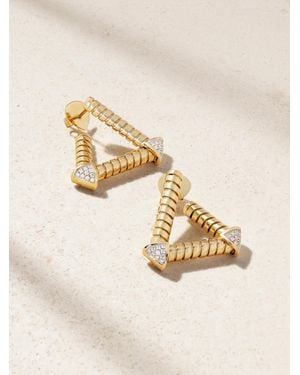 Marina B Trisolina Traliccio 18-Karat Diamond Earrings - Natural