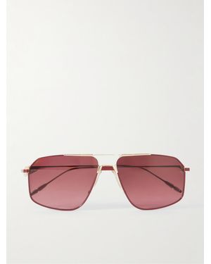 Jacques Marie Mage Jagger Aviator-Style-Tone Sunglasses - Pink