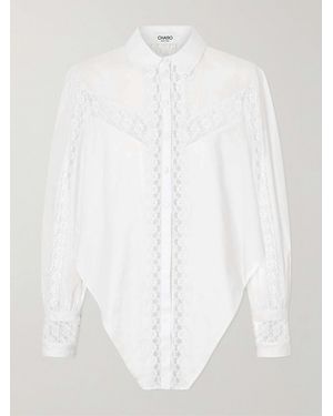 Charo Ruiz Devi Cotton-Blend Shirt - White