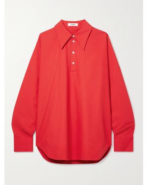 Interior The Regatta Oversized Cotton-Poplin Shirt - Red