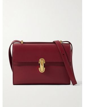 SAVETTE Symmetry 19 Schultertasche Aus Leder - Rot