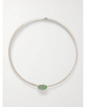 Jennifer Behr Elaine-Plated Aventurine Cuff - Natural