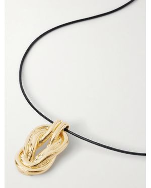 YSSO Hercules Kordelkette Mit Vergoldetem Detail - Natur